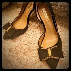 BCBGeneration Black Suede Heels